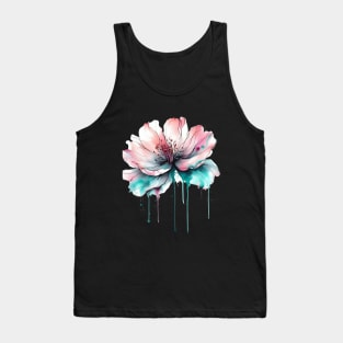 Watercolor Flower Tank Top